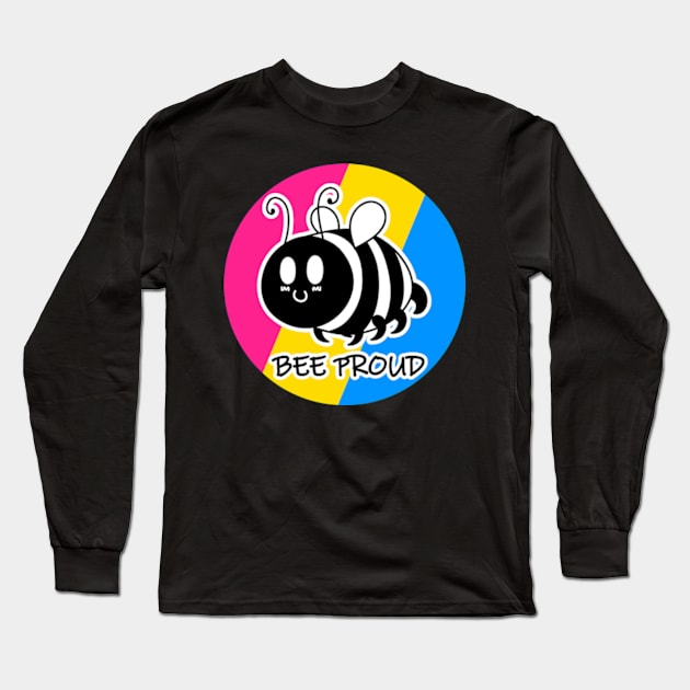 Bee Proud Pansexual/Panromantic Flag Long Sleeve T-Shirt by JadedOddity